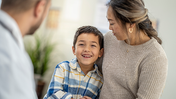 Doctor consoling patient
